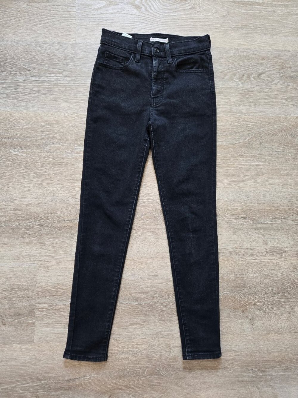 Levi's 720 High Rise Super Skinny Black Jeans Women's 27 US 4 Stretch Denim